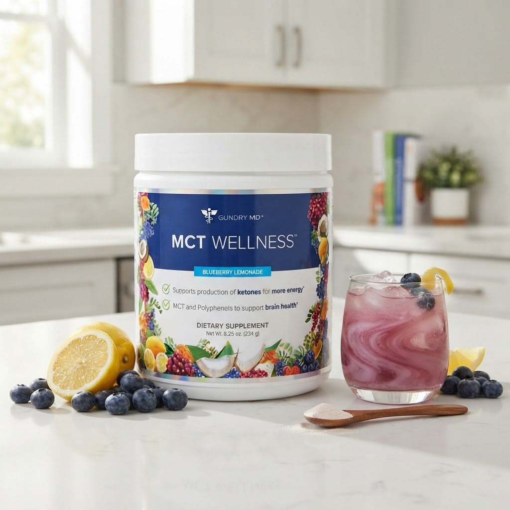 Gundry MD MCT Wellness Blueberry Lemonade - Dietary Supplement (Net Wt. 8.25 oz. / 234 g)