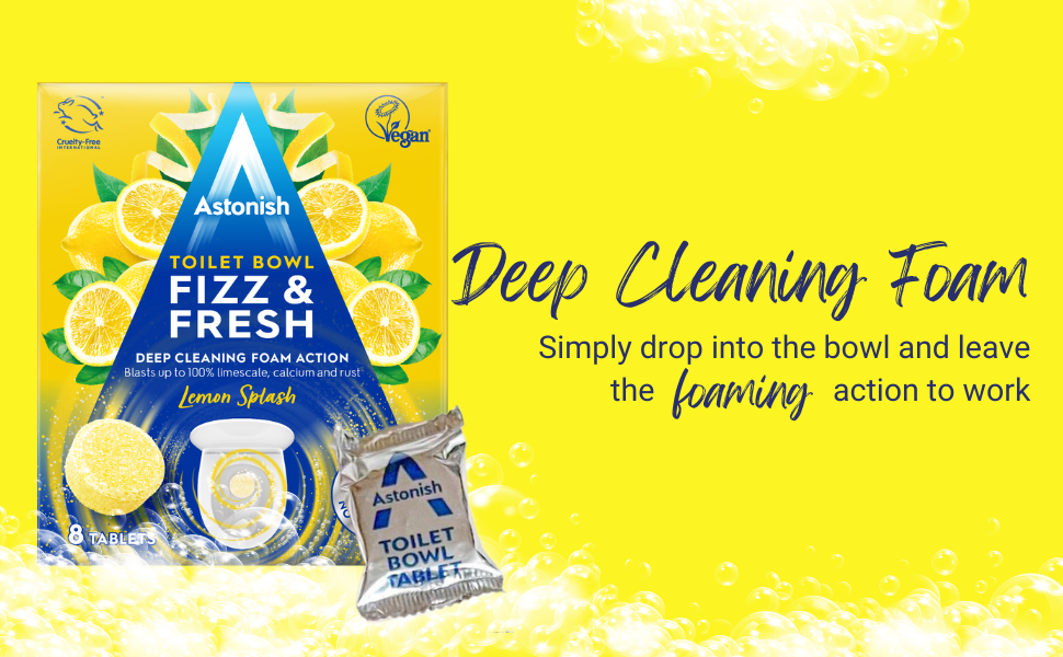 ASTONISH TOILET BOWL LEMON 8 TABS