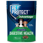 Advantage II Large Dog Flea Treatment (21-55 lbs, 4 Doses) + Pet Protect Digestive Health Chews (60 Count) Bundle