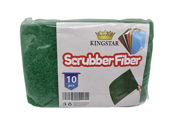 10PC GREEN FIBRE SCOURER