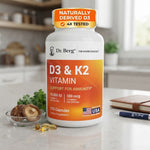 Dr. Berg D3 & K2 Vitamin - Support for Immunity Dietary Supplement (120 Capsules)
