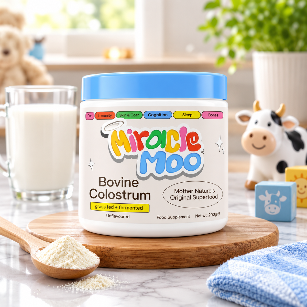 Miracle Moo Bovine Colostrum Unflavored 30 Servings