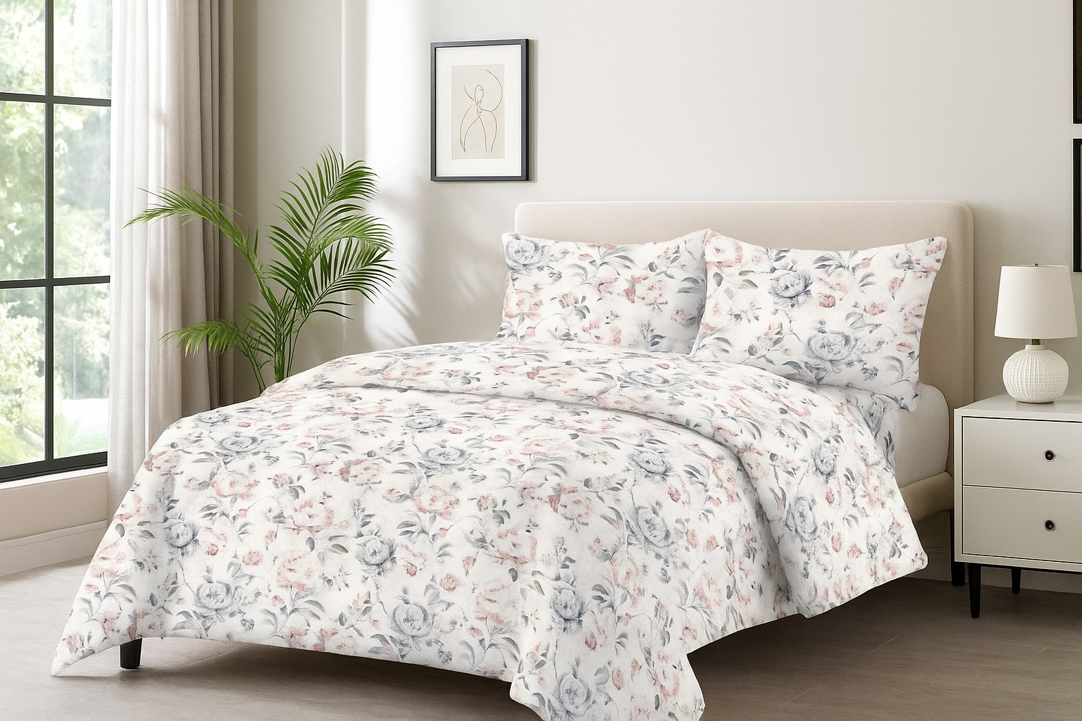 4 PIECE LUXURY BEDDING SET