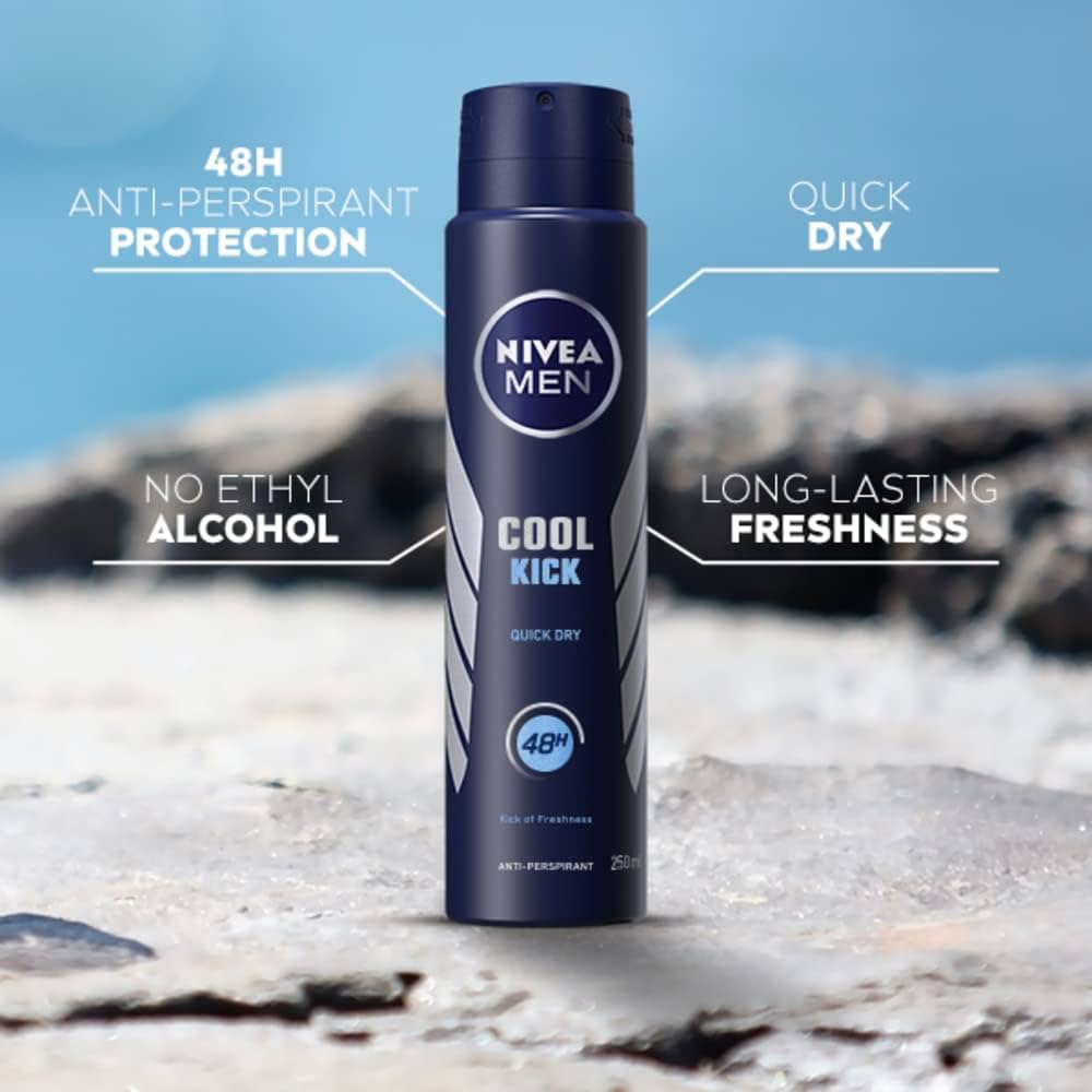NIVEA MEN COOL KICK BODY SPRAY 250ML