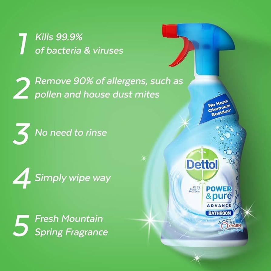 DETTOL ANTIBAC BATHROOM SPRAY 1 LTR