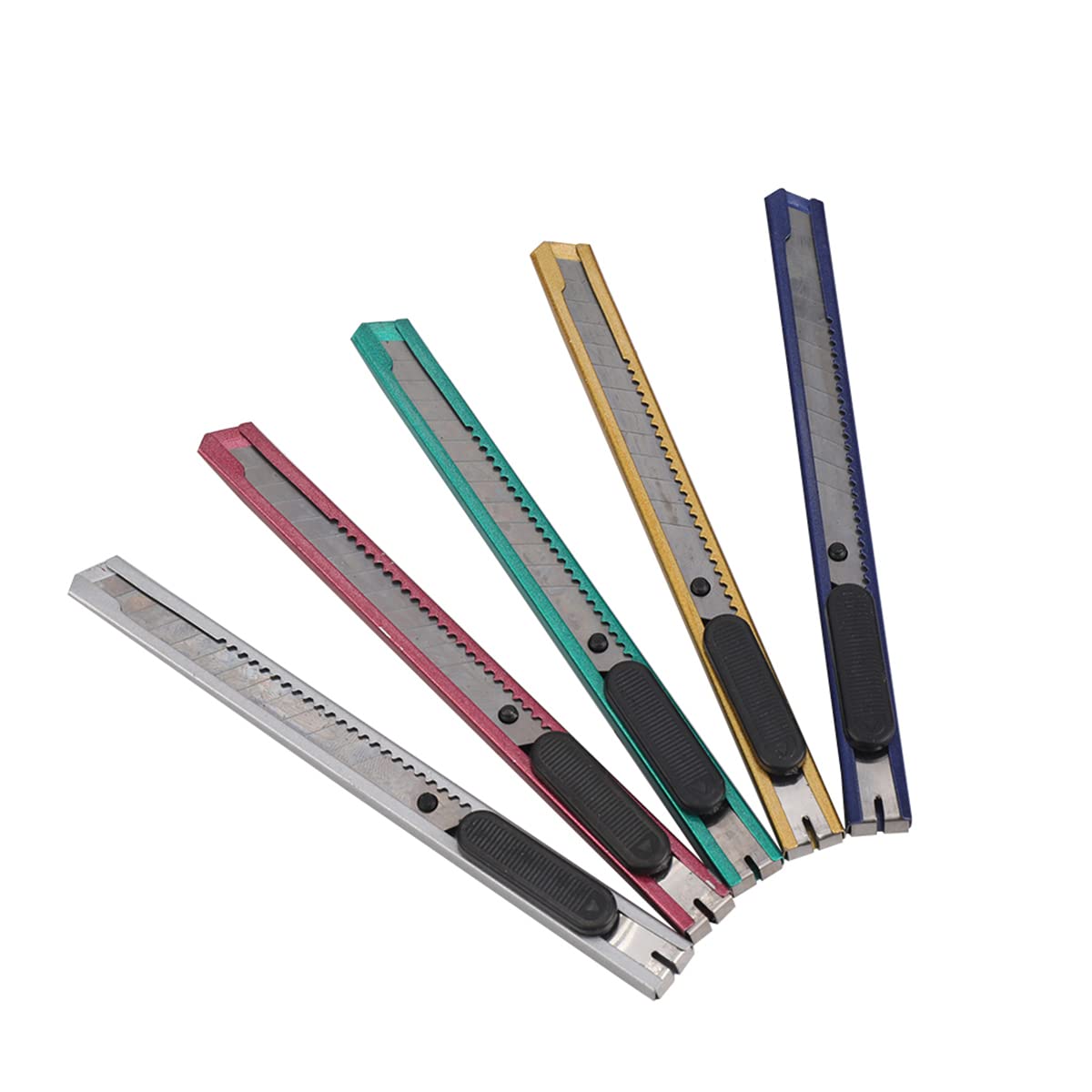 5PC STEEL BODY SNAP OFF KNIFE
