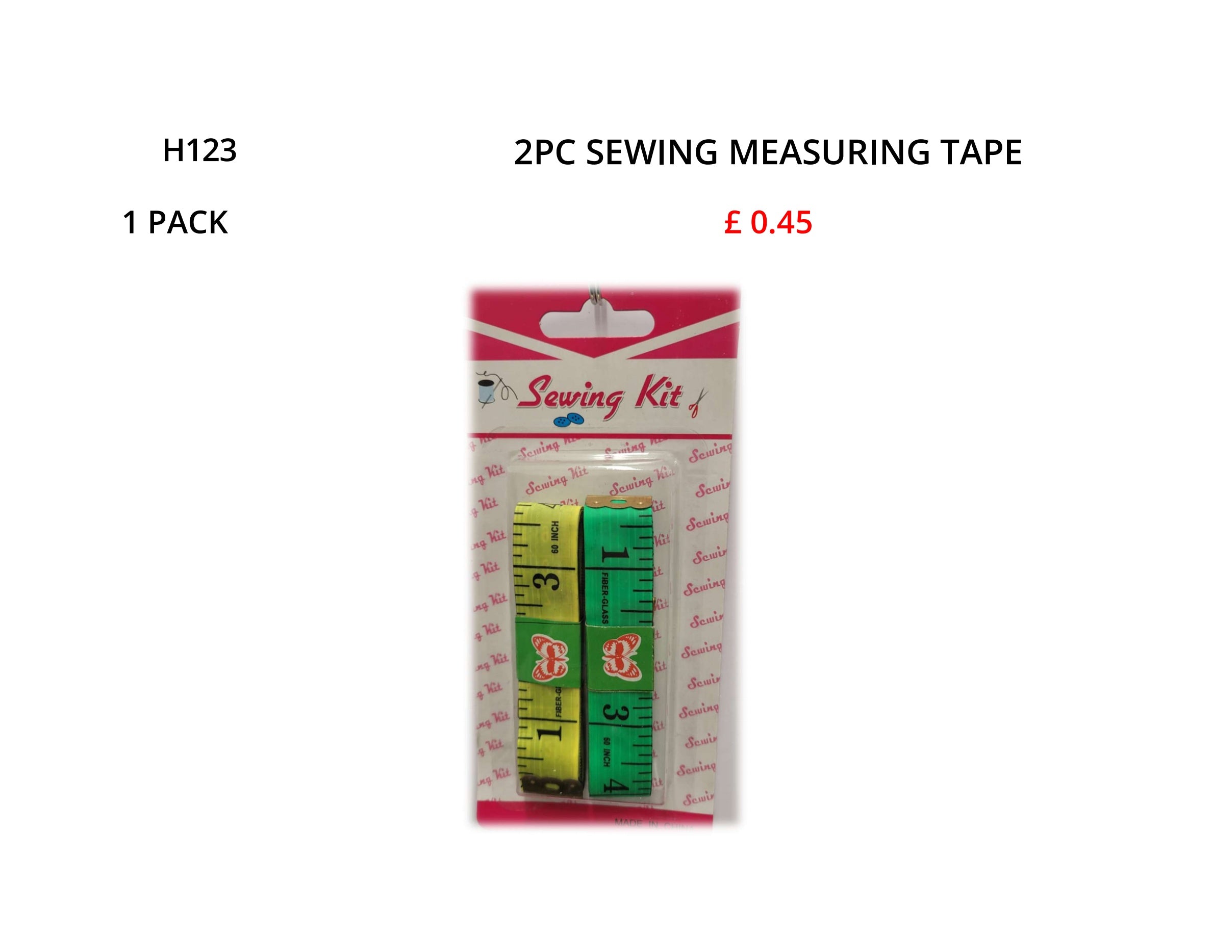 2PC SEWING MEASURING TAPE