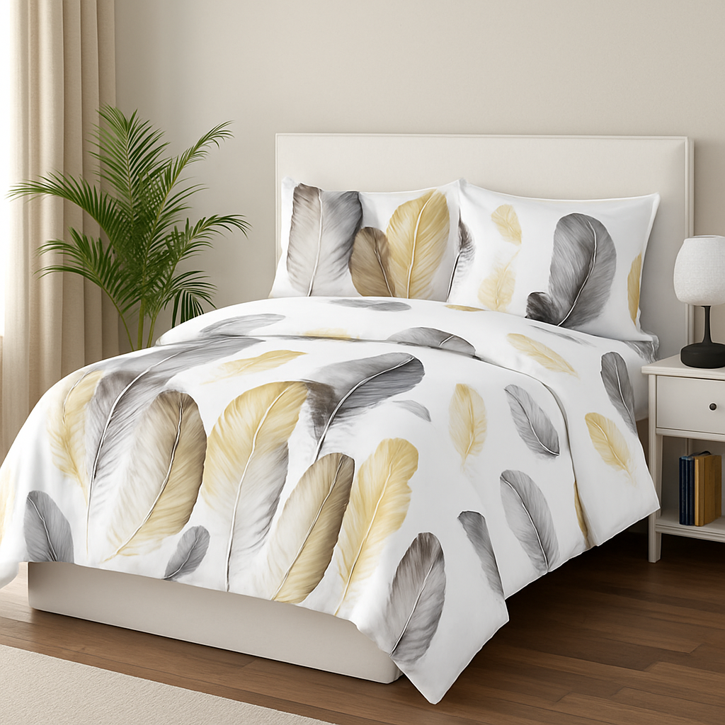 4 PIECE LUXURY BEDDING SET