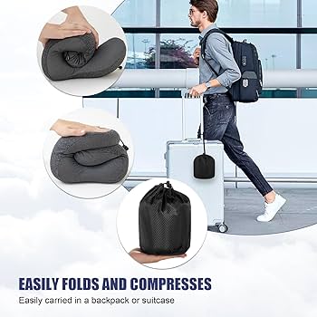 FOLDEASE Compact Travel Bag featuring spacious main compartment with organized zippered pockets.