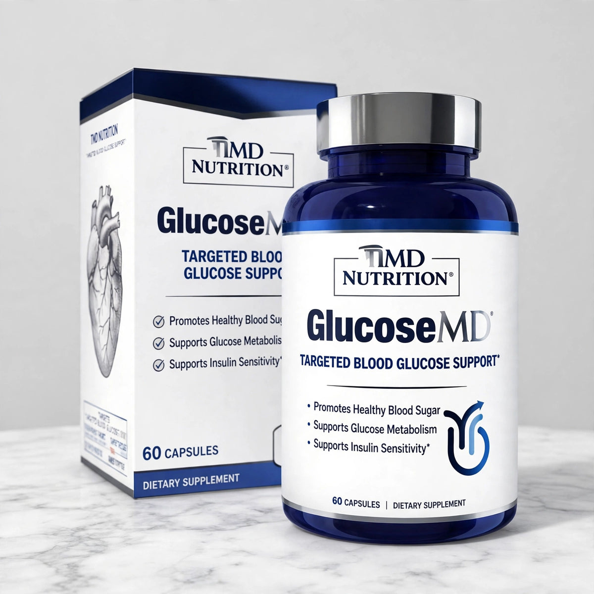 GlucoseMD Targeted Blood Glucose Support (60 Capsules / Dietary Supplement)