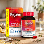 MegaRed Omega-3s Fish & Krill Oil Advanced 4-in-1 Support