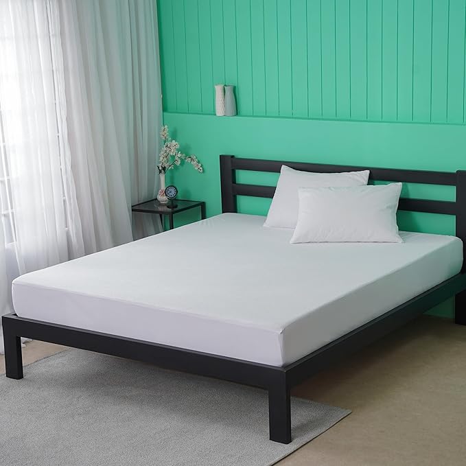 IMFAA 100% Waterproof Mattress Protector highlighting the breathable and comfortable fabric design for a good night's sleep.