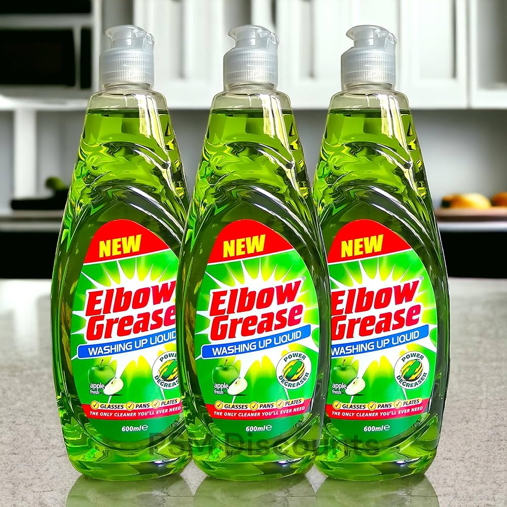 ELBOW GREASE WASH UP LIQUID APPLE 600ML
