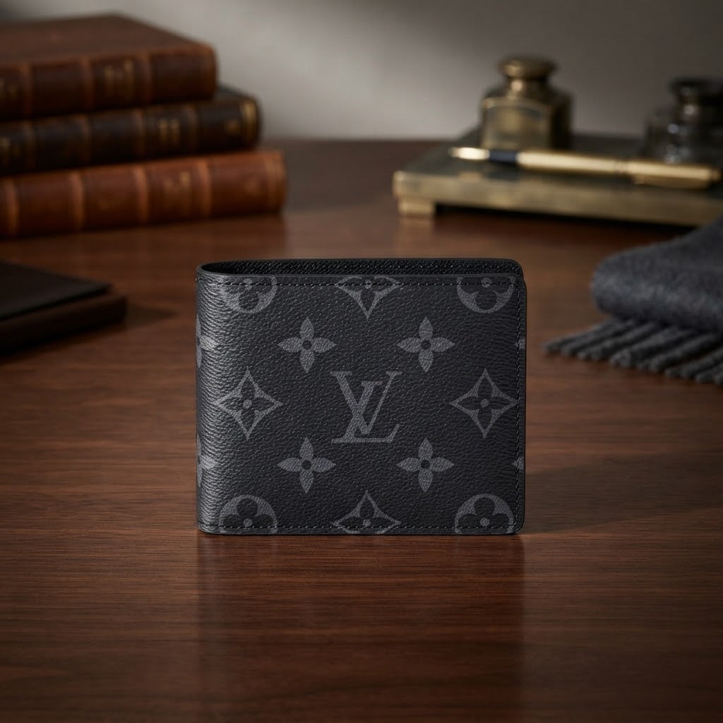 Louis Vuitton Monogram Eclipse Canvas Bifold Wallet