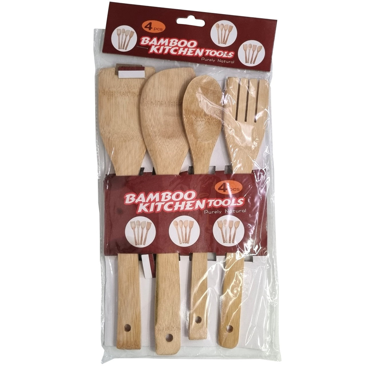 3PCS BAMBOO KITCHEN SPOONS