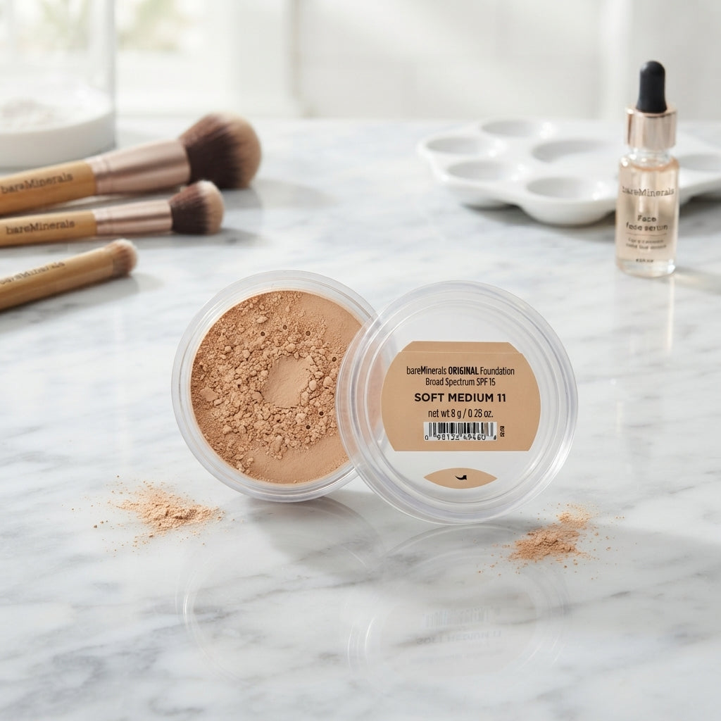 bareMinerals ORIGINAL Foundation Broad Spectrum SPF 15 - Soft Medium 11, net wt 8 g / 0.28 oz.