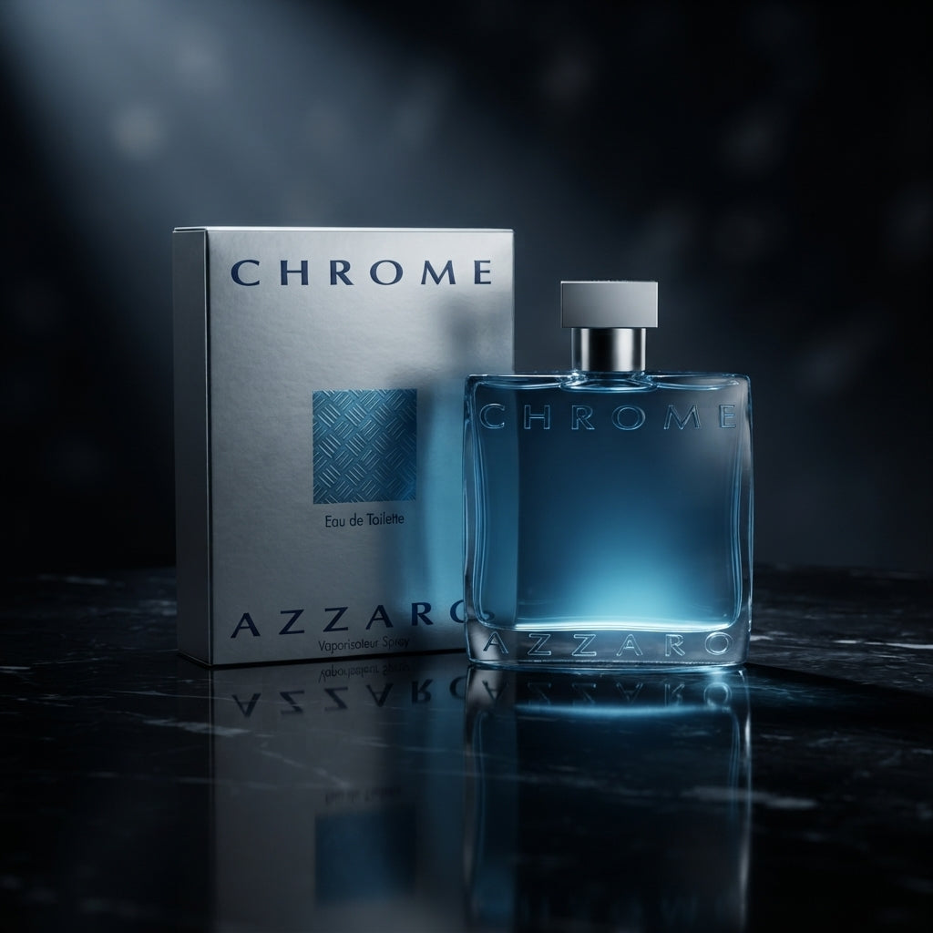Azzaro Chrome Eau de Toilette - Luxury Fragrance Spray (100 ml / 3.4 Fl Oz)