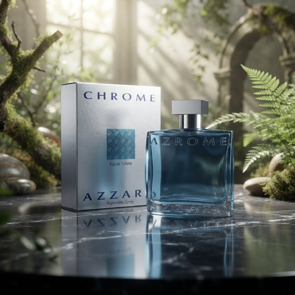 Azzaro Chrome Eau de Toilette - Luxury Fragrance Spray (100 ml / 3.4 Fl Oz)