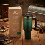 Stanley The Quencher H2.0 FlowState Insulated Stainless Steel 40oz Tumbler with Straw, Green Ombre