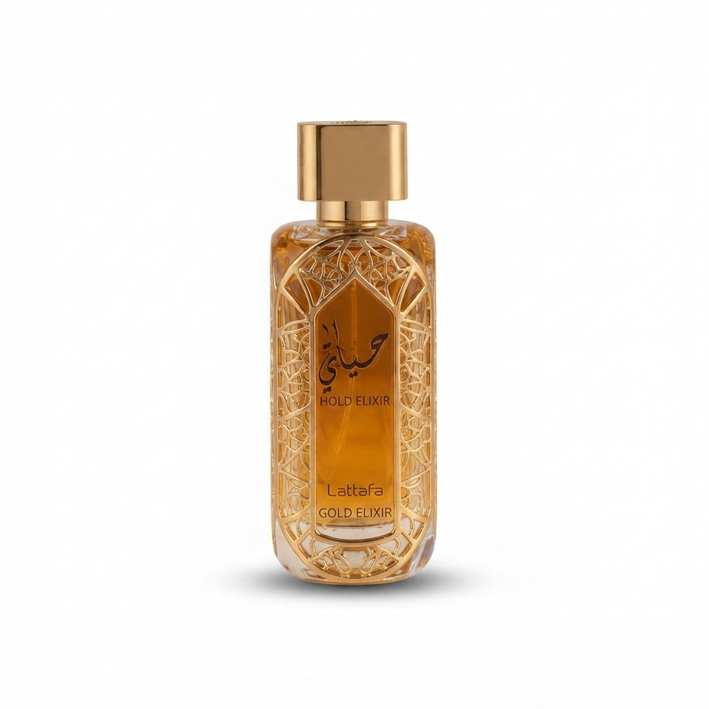 Lattafa Hayaati Gold Elixir Eau de Parfum - Luxury Fragrance Spray (100 ml / 3.4 Fl Oz)