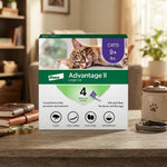 Elanco Advantage II Flea Treatment for Large Cats (9+ lbs), 4 Doses