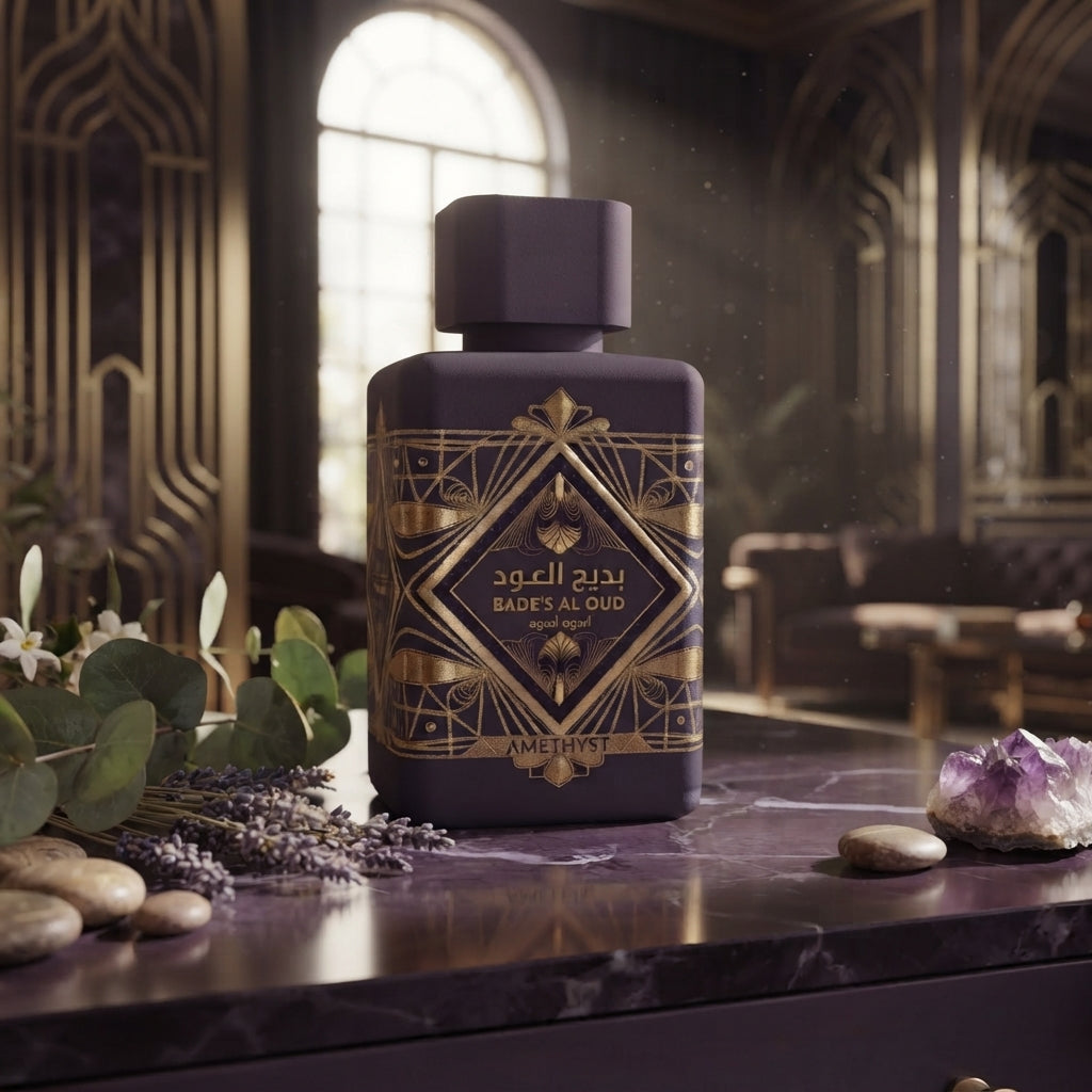 Lattafa Bade'e Al Oud Amethyst Eau de Parfum - Luxury Fragrance Spray (100 ml / 3.4 Fl Oz)
