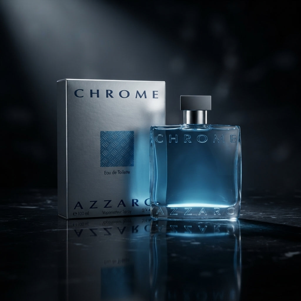 Azzaro Chrome Eau de Toilette - Luxury Fragrance Spray (100 ml / 3.4 Fl Oz)