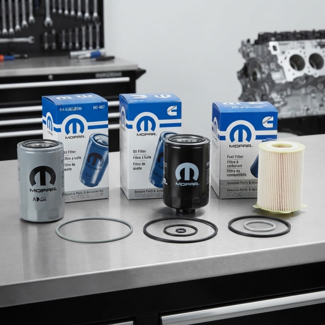 Genuine Mopar 6.7L Cummins Diesel Filter 3-Piece Bundle - 68157291AA, 68197867AB & 05083285AA