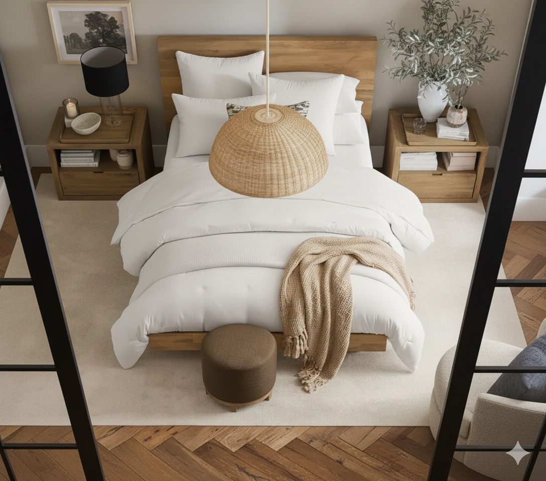 Luxury 4-Piece White Microfiber Bedding Set showcasing elegant design and supreme softness, perfect for enhancing your bedroom decor.