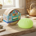 Crazy Fun Squishy Bun Rainbow Mystery Blind Box Toy with Steamer Container