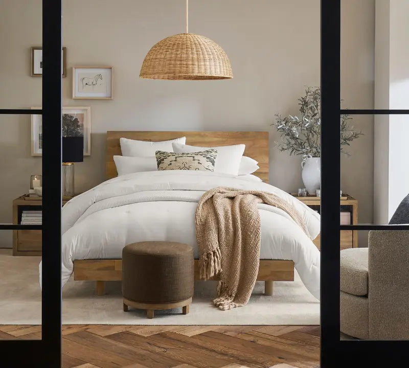 Luxury 4-Piece White Microfiber Bedding Set showcasing a crisp, elegant design that enhances your bedroom's decor.