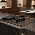 Louis Vuitton Bold Square Shield Sunglasses with Monogram Detail
