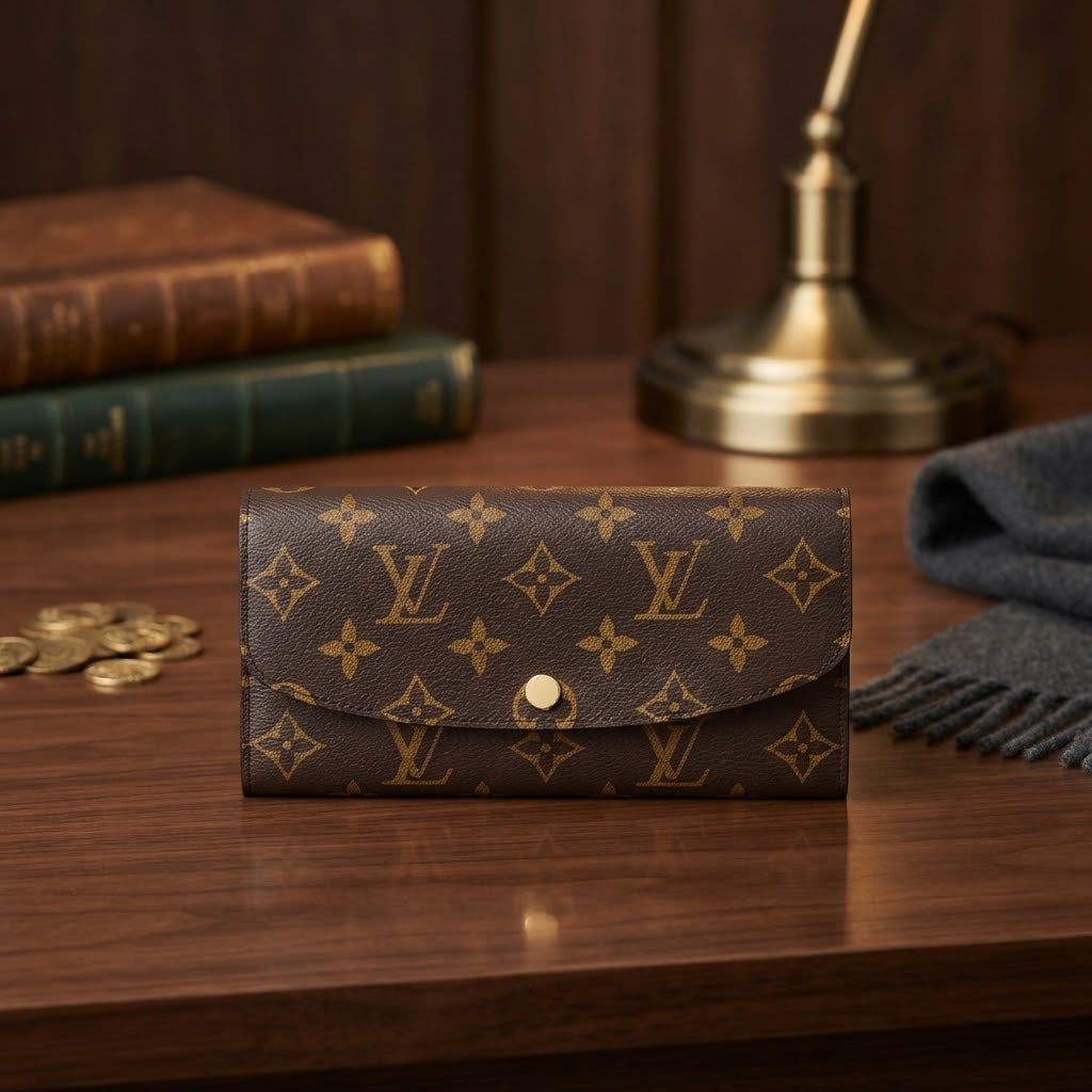 Louis Vuitton Classic Monogram Canvas Sarah Long Wallet