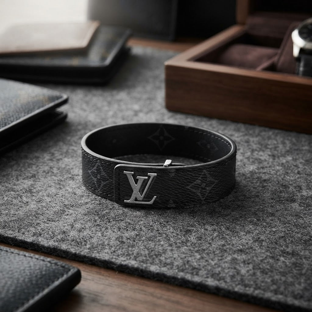 Louis Vuitton Monogram Eclipse Canvas & Leather Bracelet