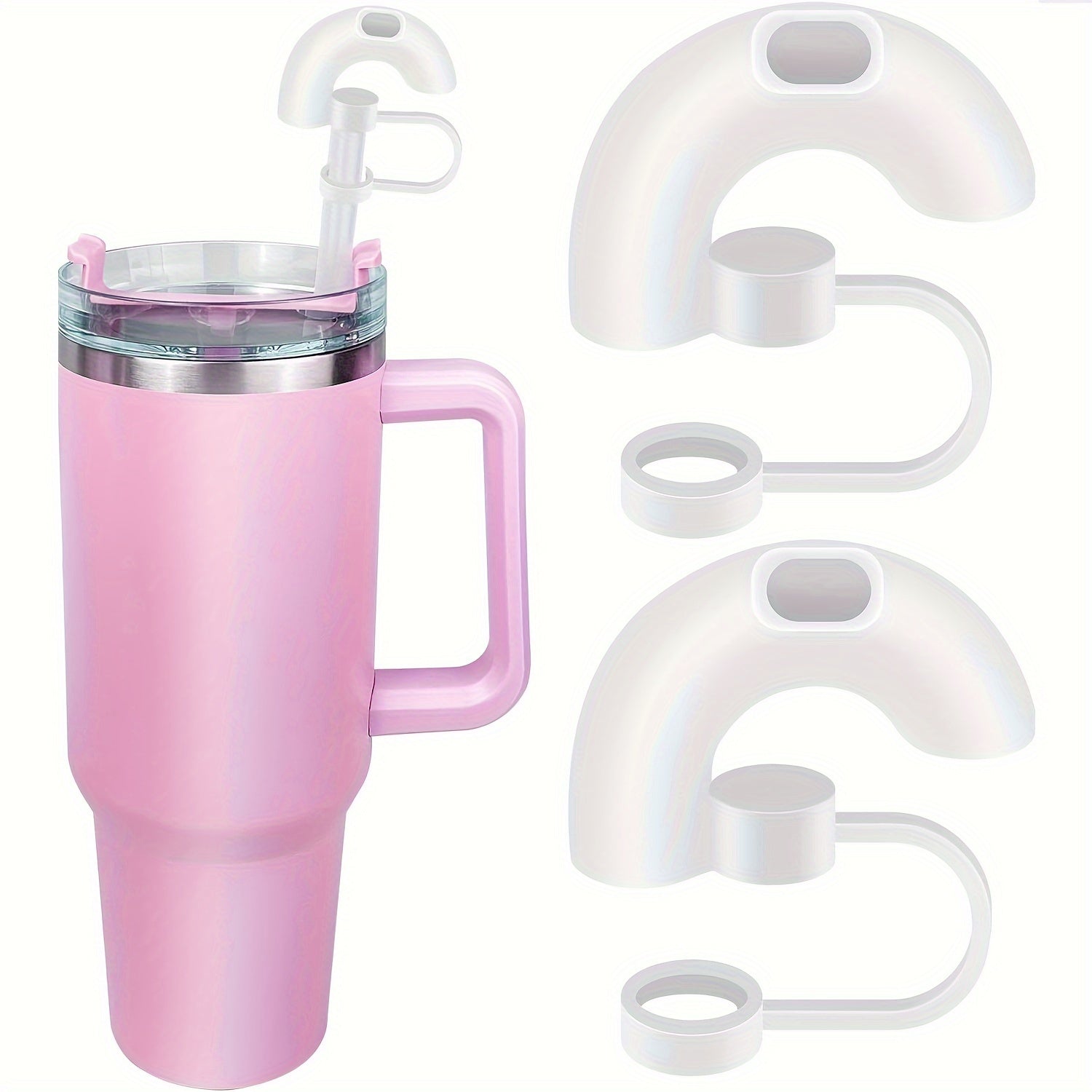 Easy Grip Pink Straw Mug with a leak-resistant lid, designed for daily use, perfect for home, office, travel, or gym, made from BPA-free materials for eco-friendly hydration.