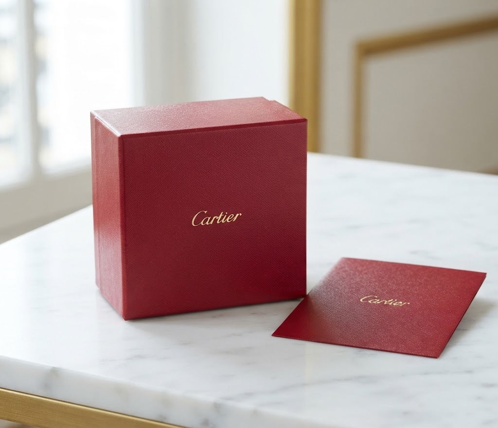 Luxury Red Square Gift Box and Card Presentation Set