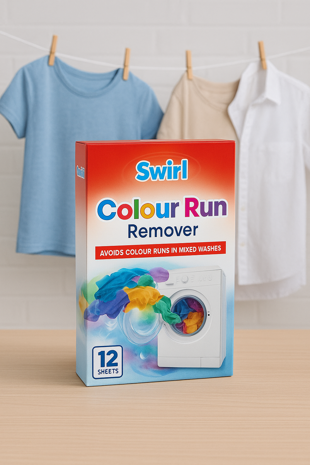 SWIRL COLOUR RUN REMOVER 12 SHEETS