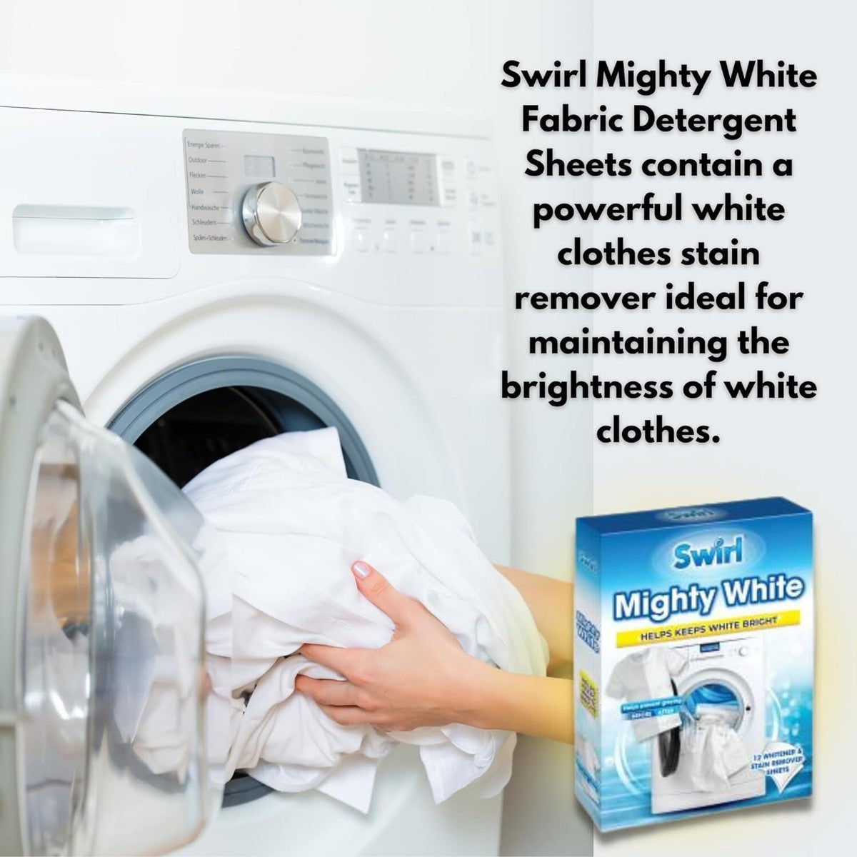 SWIRL MIGHTY WHITE 12 SHEETS