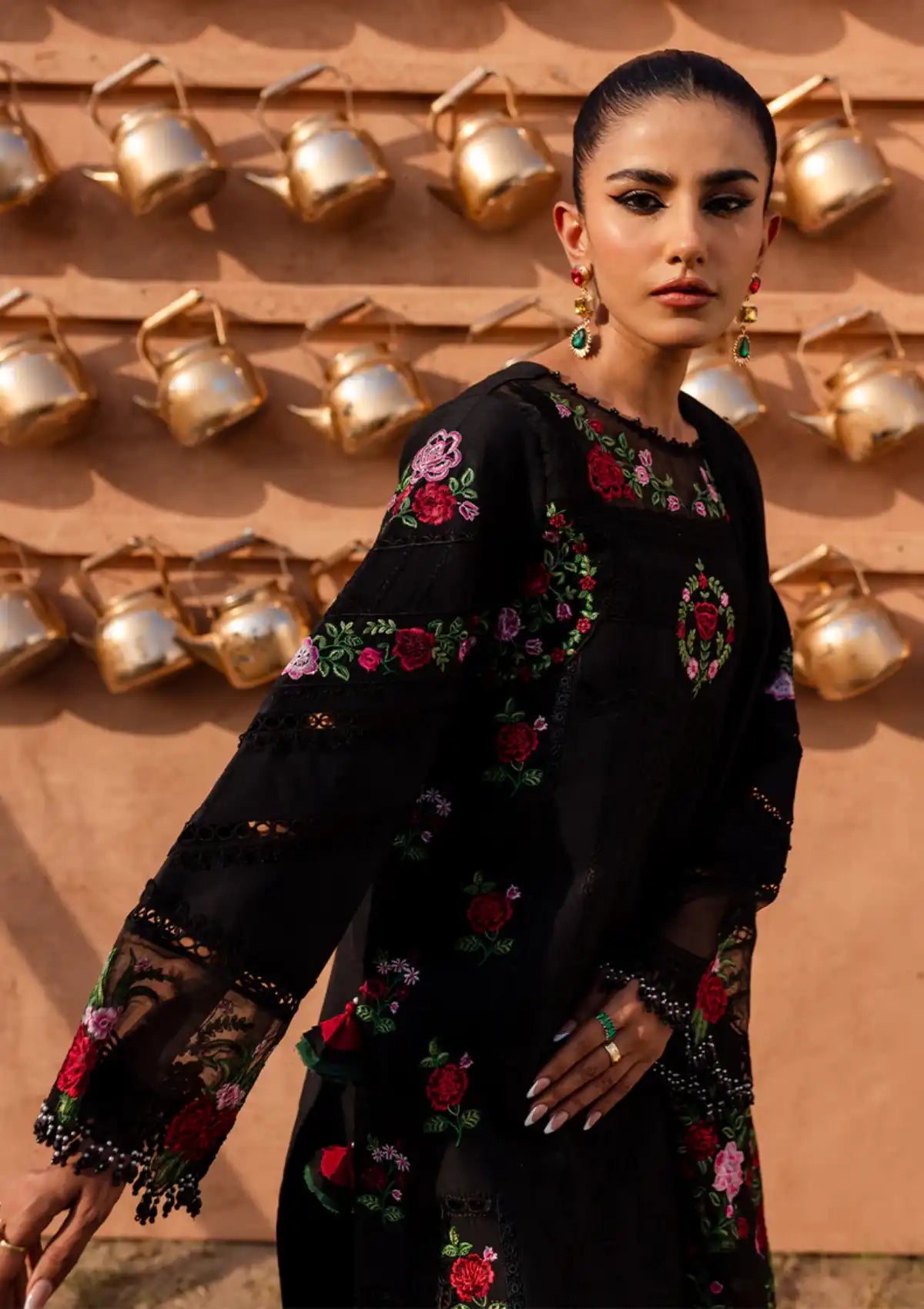 Luxury Embroidered Lawn 3pc Janan By Zarnoor