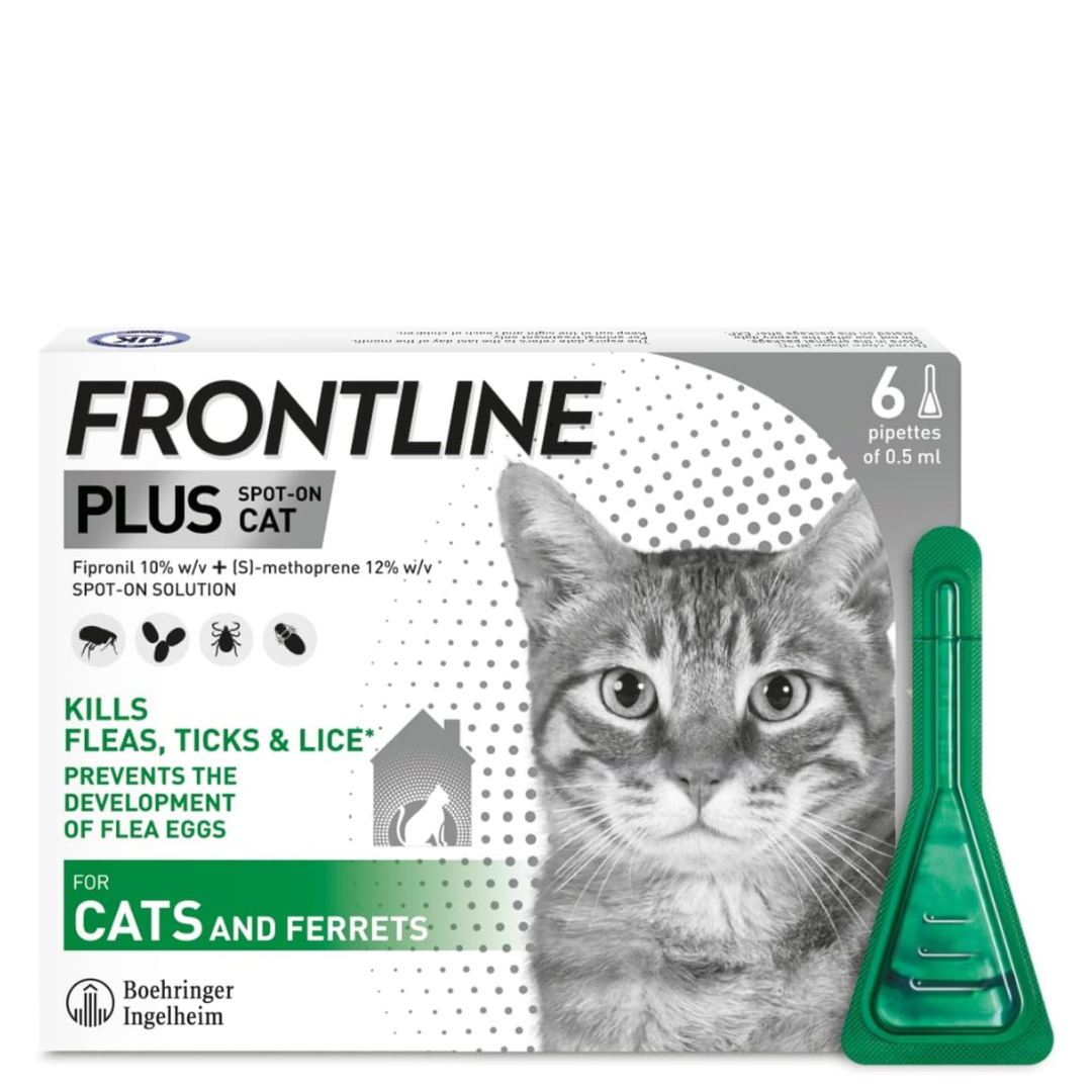 FRONTLINE Plus Cats & Ferrets – 6 Pipettes