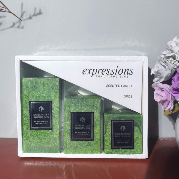 3PC EXPRESSION SCENTED CANDLE