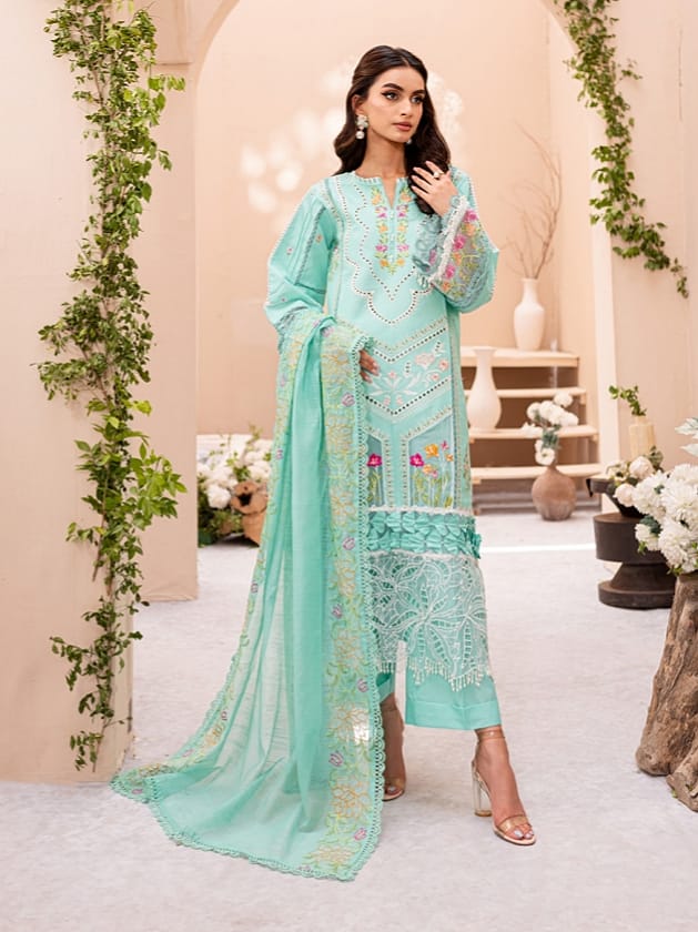 Luxury Embroidered Lawn 3pc Summer Collection Regalia