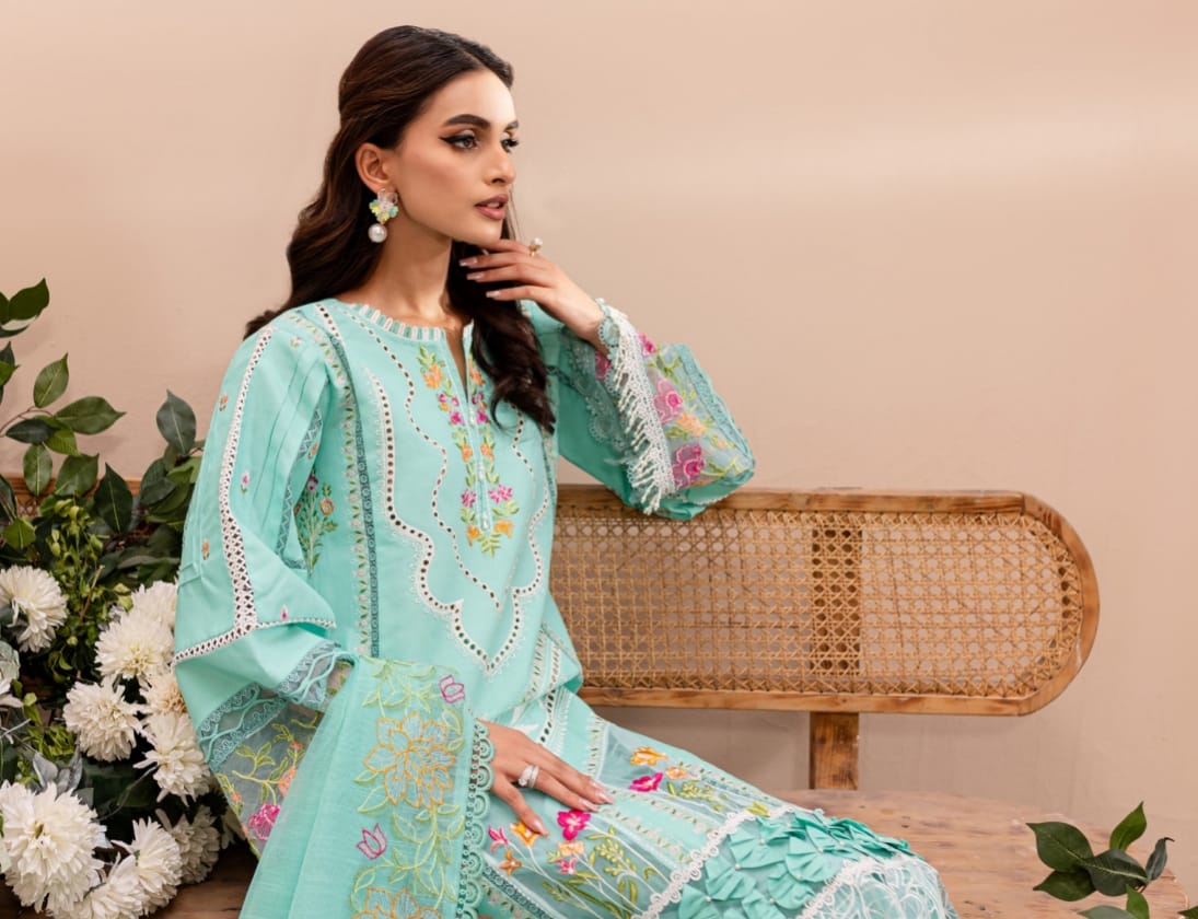 Luxury Embroidered Lawn 3pc Summer Collection Regalia