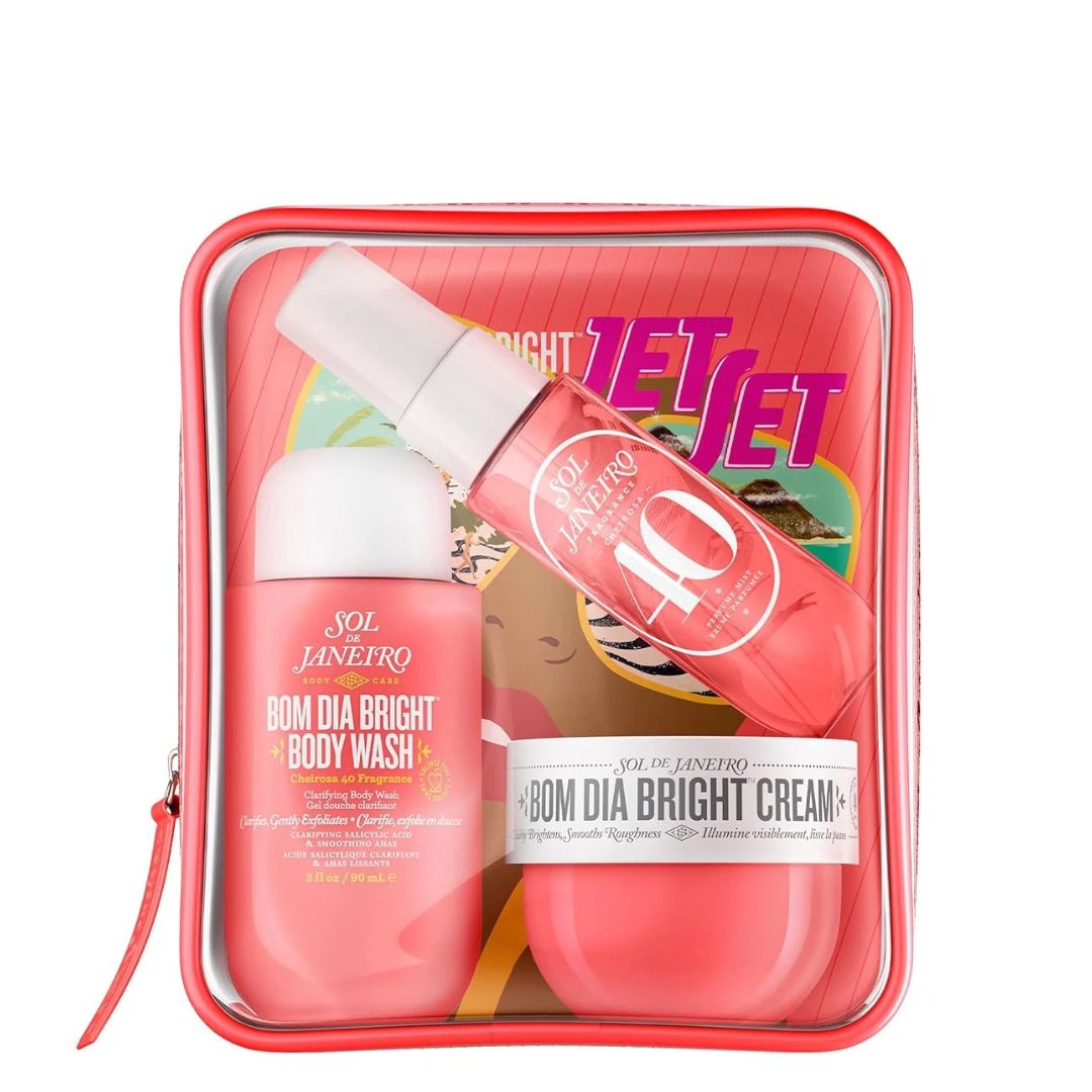 Sol de Janeiro Bom Dia Bright Jet Set – Travel Size Body Care & Perfume Set