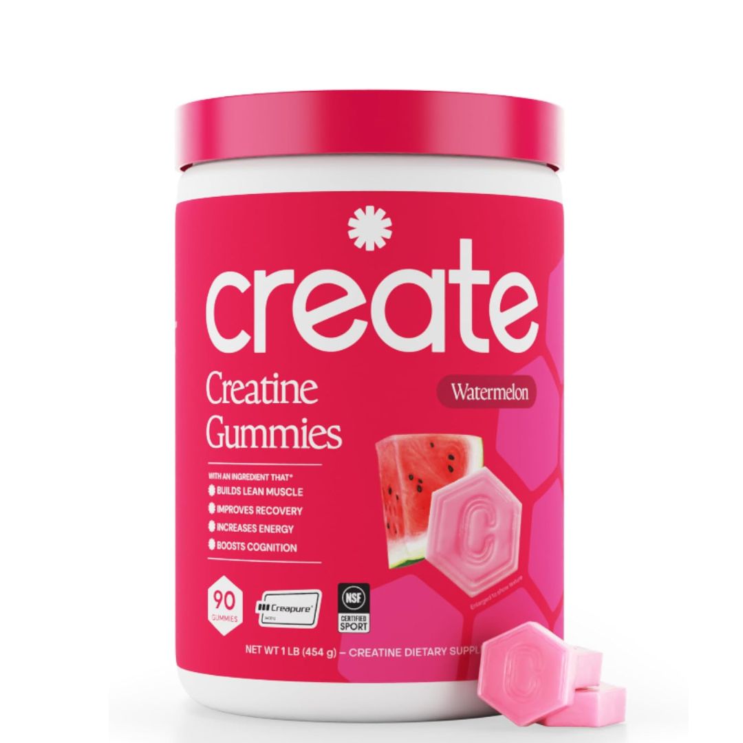 Create Creatine Monohydrate Gummies – Watermelon (90 Count)