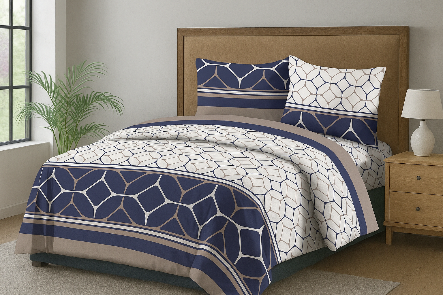 4 PIECE LUXURY BEDDING SET