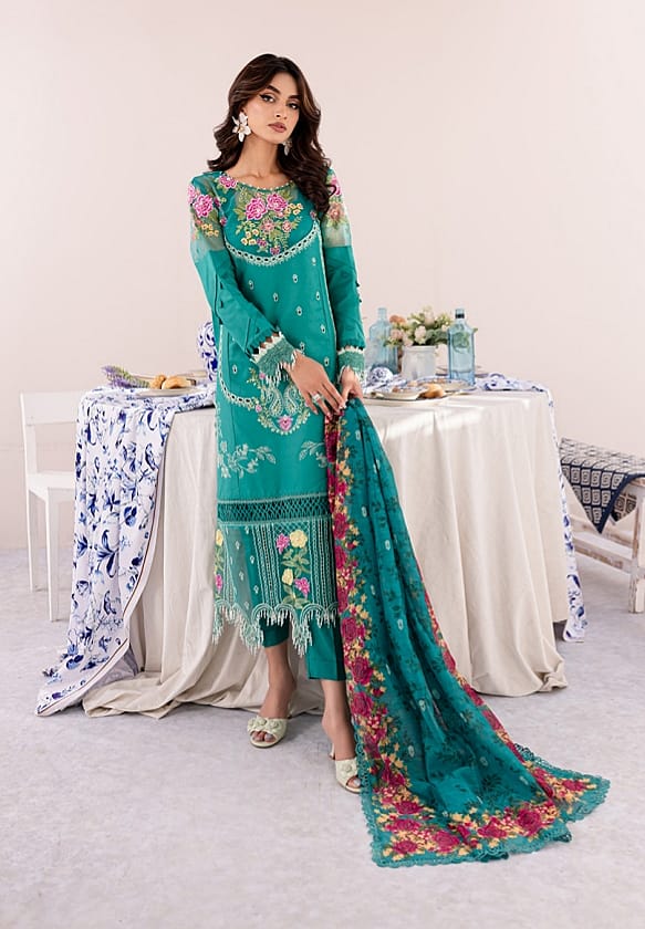 Luxury Embroidered Lawn 3pc Summer Collection Regalia