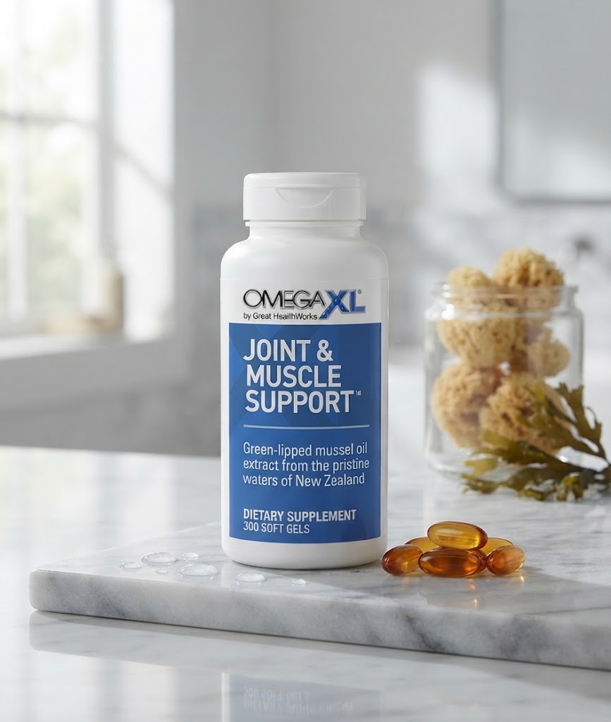 : OmegaXL Joint & Muscle Support Green-Lipped Mussel Oil (300 Softgels / Dietary Supplement)