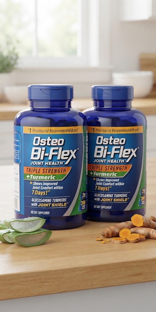 Osteo Bi-Flex Triple Strength Joint Health Turmeric with Joint Shield - Twin Pack (2 x 200 Coated Tablets)