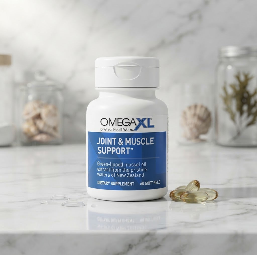 OmegaXL Joint & Muscle Support Green-Lipped Mussel Oil (60 Softgels / Dietary Supplement)